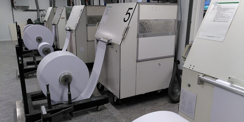 A picture of our braille printers