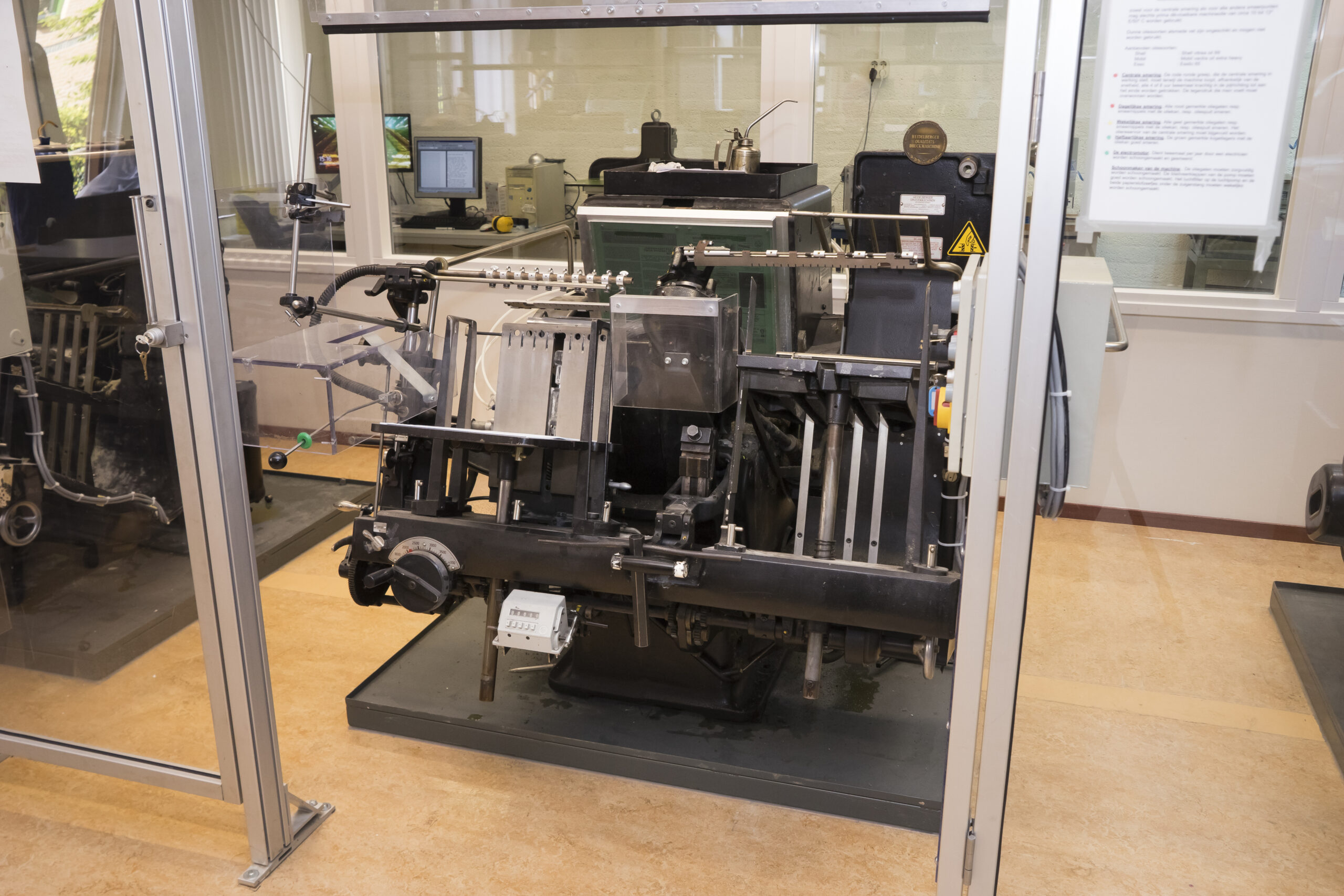 A picture of our printing press